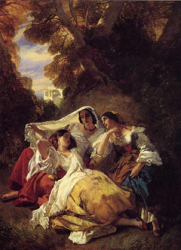 Franz Xaver Winterhalter La Siesta